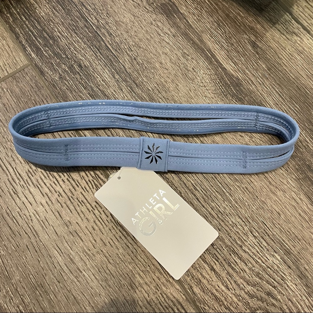 NWT Athleta Girl Double Trouble Blue Headband